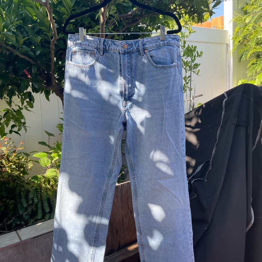 Stradivarius Light Blue Flare Jeans